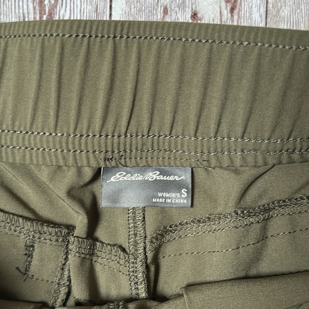 Eddie Bauer Departure Ankle Pant sz Small Women's Traveler Olive Green 51000283 - Picture 5 of 14